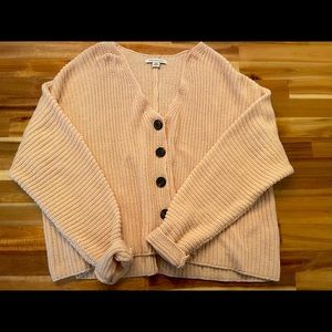American Eagle Cream Button Up Cardigan Size XS/S